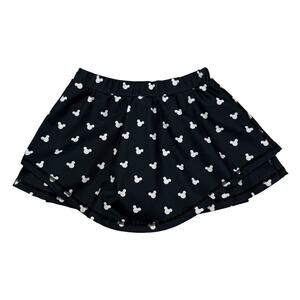 Shop The Magic Box Disney Girls Black Mickey Skirt Skort, Size 9/10